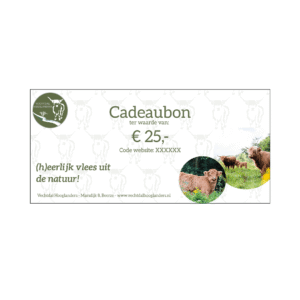 Cadeaubon 25  euro